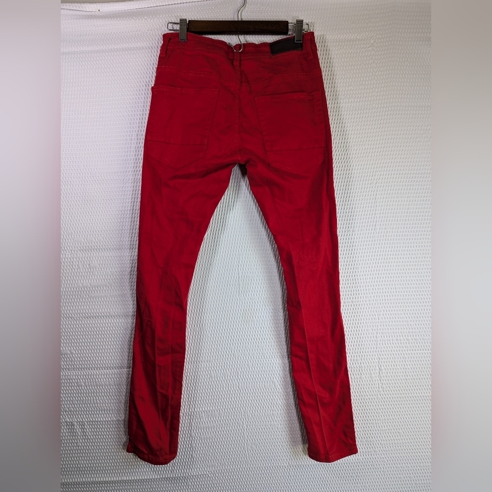 RPM red women's distressed jeans size 30x32 - Picture 2 of 6